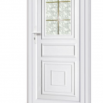 porte d'entrée PVC vitrée petit bois - Cote Maison Isolation