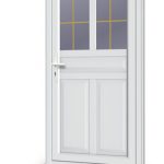 porte d'entrée PVC vitrées sur mesures, posées style ancient - Cote Maison Isolation