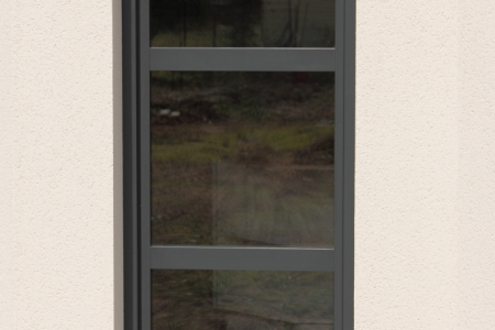 fenêtre vertical fixe - coté maison isolation