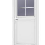 porte d'entrée PVC vitrées sur mesures, posées, style ancient, lumineuse - Cote Maison Isolation